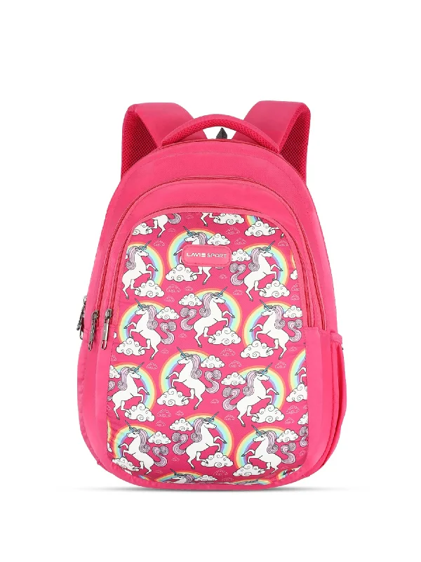 Savings Alert Lavie Sport Unicorn Rainbow 26L Printed School Backpack for Girls Pink Savings Alert Lavie Sport Unicorn Rainbow 26L Printed School Backpack for Girls Pink