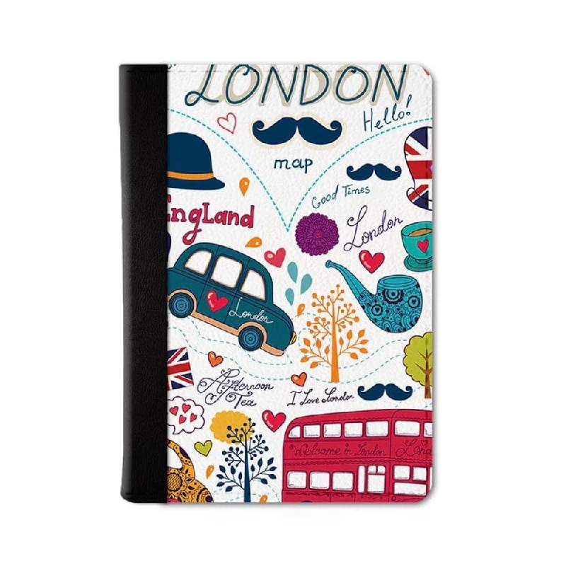 Deep Discounts London Doodle Passport Wallet