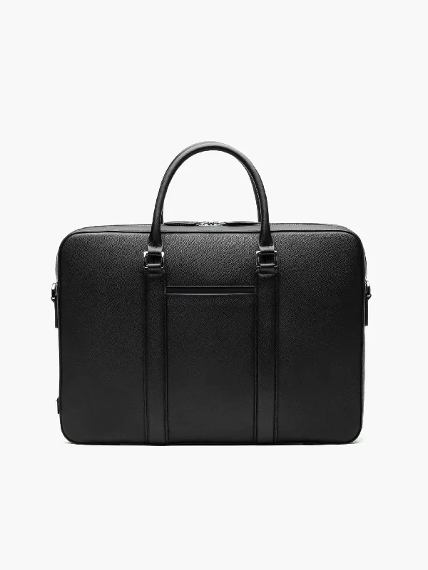 Stock Up And Save Before The Sale Ends Manhattan Monochrome Leather Briefcase