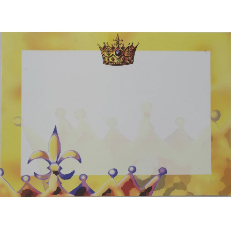 Weekend-Only Deals You'll Love Mardi Gras Crown Invitation, Individual