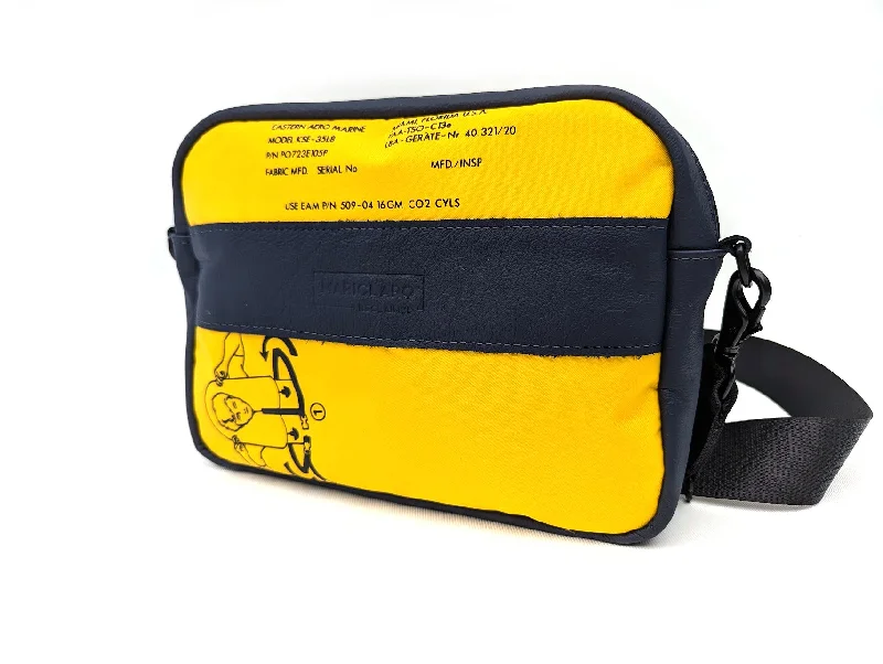 Weekend Steals Await Mariclaro Paris - Mini Messenger Bag - Aircraft Life Jacket