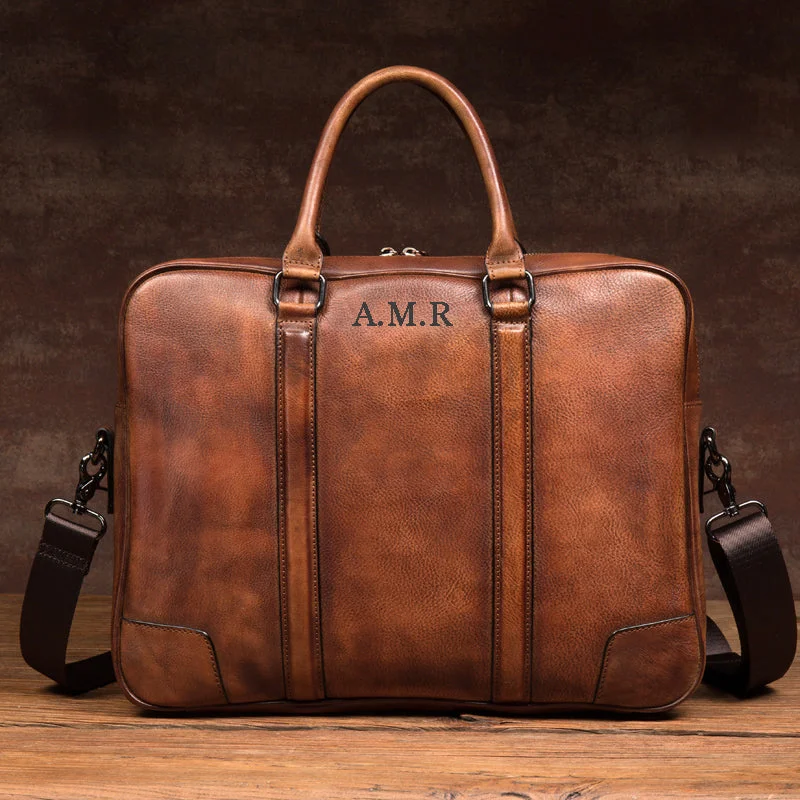 Treat Yourself To Amazing Discounts Personalized Leather Messenger Bag Men's Leather Briefcase Crossbody Laptop Bag Treat Yourself To Amazing Discounts Personalized Leather Messenger Bag Men's Leather Briefcase Crossbody Laptop Bag