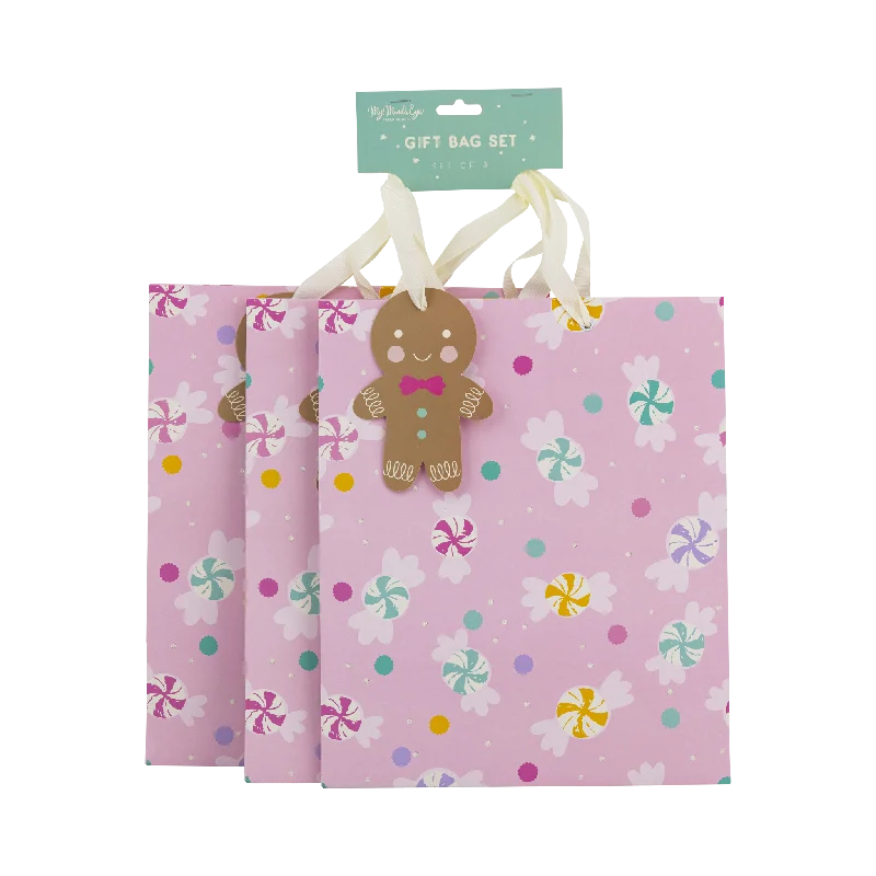 Stock Up and Save PLGB431 - Candy Medium Gift Bag Set of 3