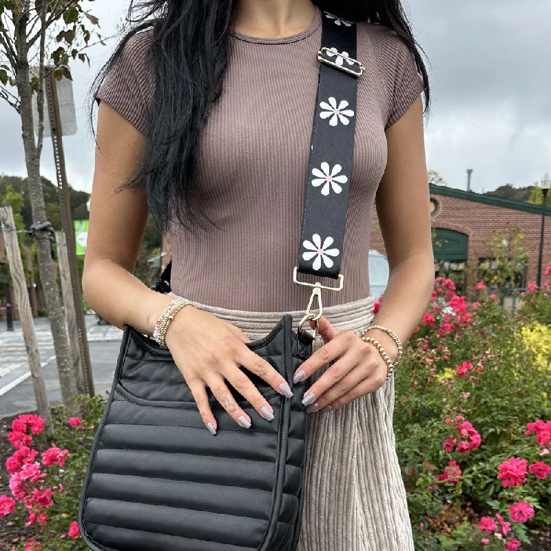Get More, Spend Less Today Printed Flower Interchangeable Bag Strap