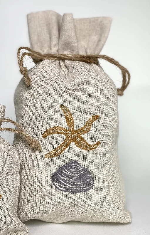 6x8 bag with starfish and quahog