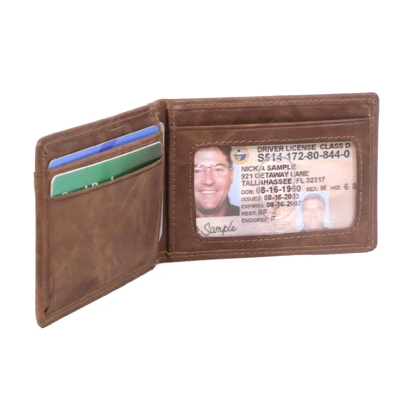 Reduced Prices Mens RFID Wallet - Western Front Pocket Card Wallet