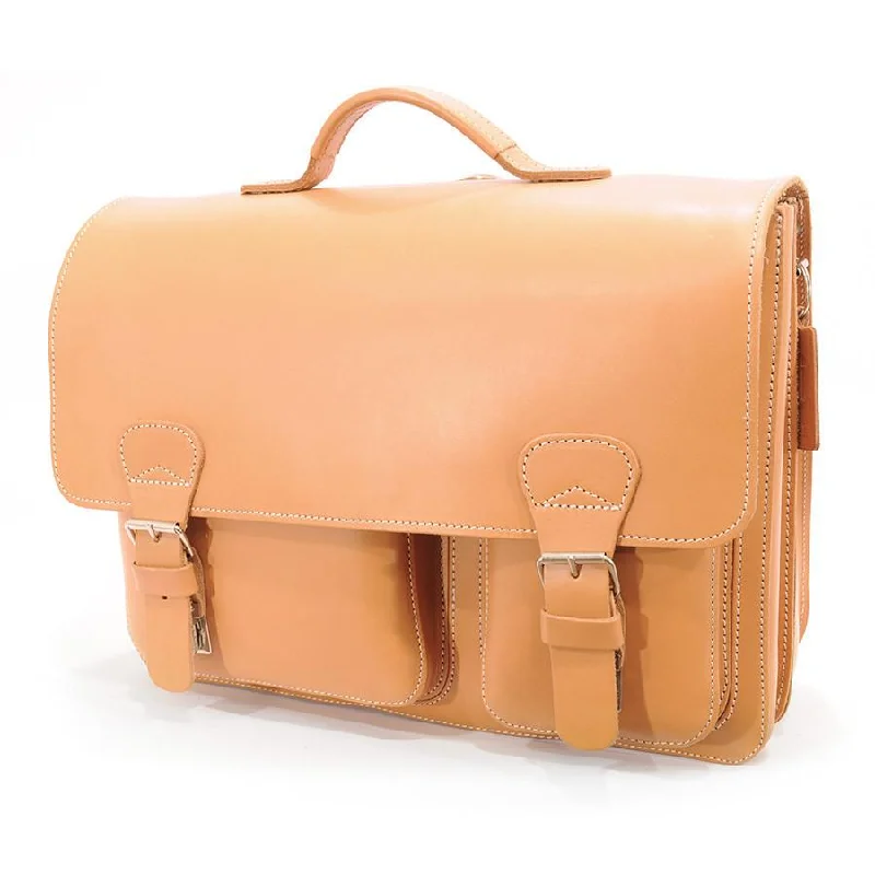 Early Access Ruitertassen Classic 2337 Leather Messenger Bag, Natural
