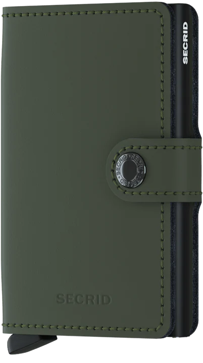 Now Available Secrid Mini Wallet Matte Green - Black