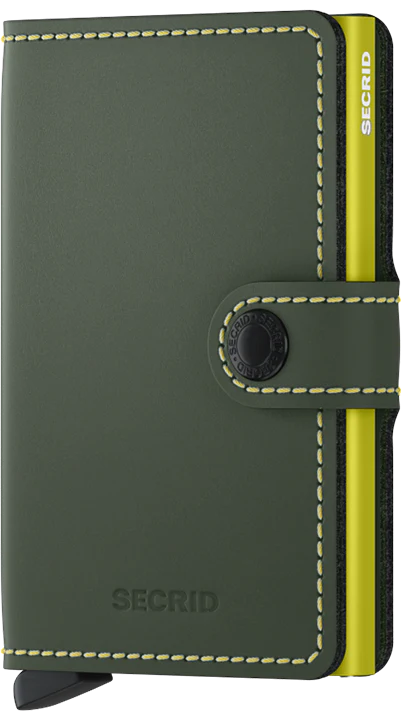 Unbeatable Prices Secrid Mini Wallet - Matte Green & Lime