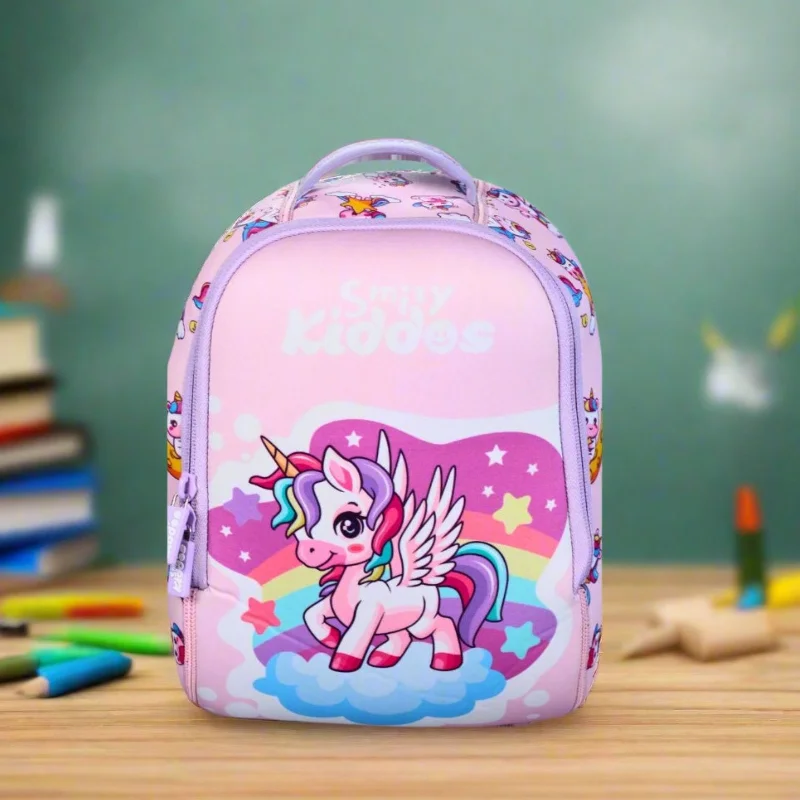 Can't Miss Smily kiddos Adorable Unicorn Theme Neoprene Preschool Backpack (6L) – Pink Can't Miss Smily kiddos Adorable Unicorn Theme Neoprene Preschool Backpack (6L) – Pink