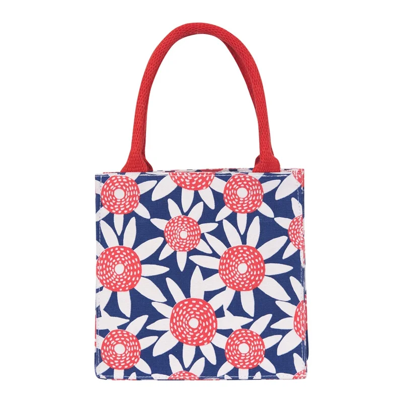New Arrival Straw Sunflower Red Reusable Itsy Bitsy Gift Bag