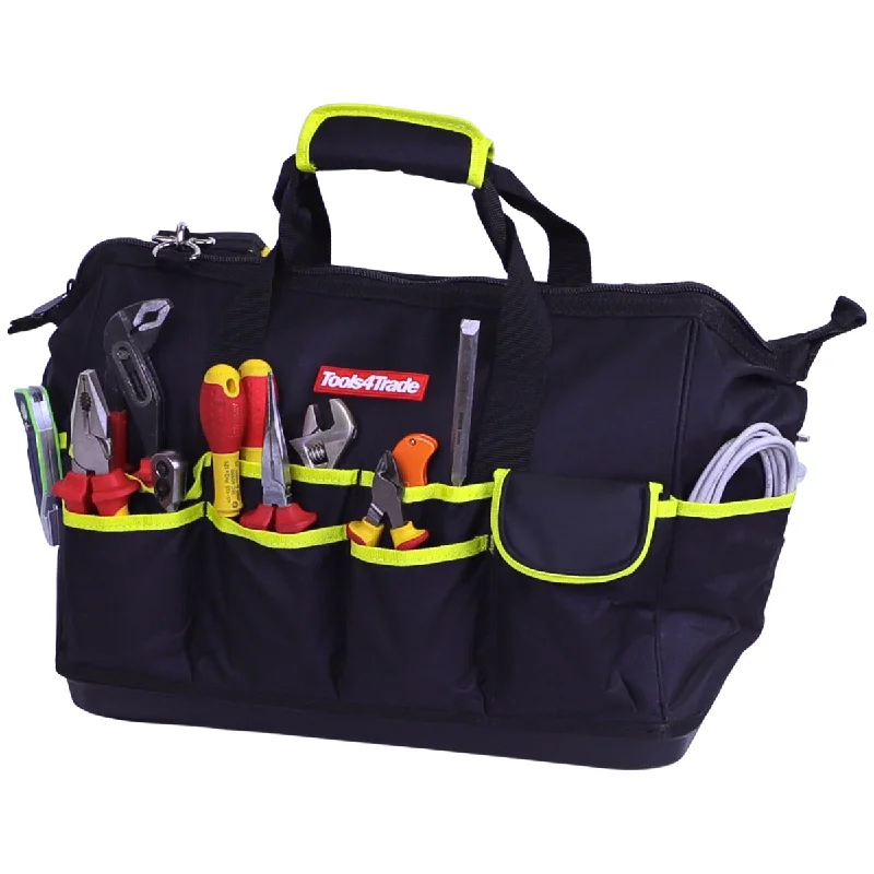 Special Savings Event Happening Now Tools4Trade 18" Tool Bag with Multi-Pockets & Hard Base - Yellow Special Savings Event Happening Now Tools4Trade 18" Tool Bag with Multi-Pockets & Hard Base - Yellow