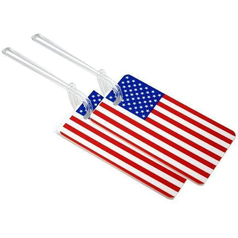 Savings Galore Voltage Valet Luggage Tag US Flag (2 Pack)